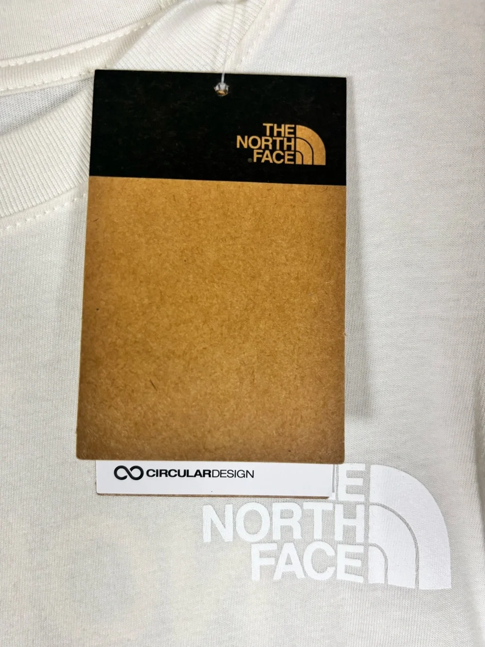 NWT The North Face Womens Throwback Short Sleeve Tee White Dune/White Size XL - Picture 14 of 16
